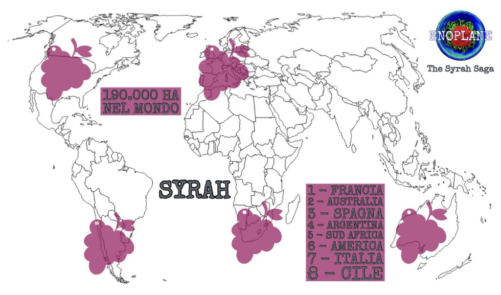 The Syrah Saga #2: viaggio attorno a un'uva Mappa