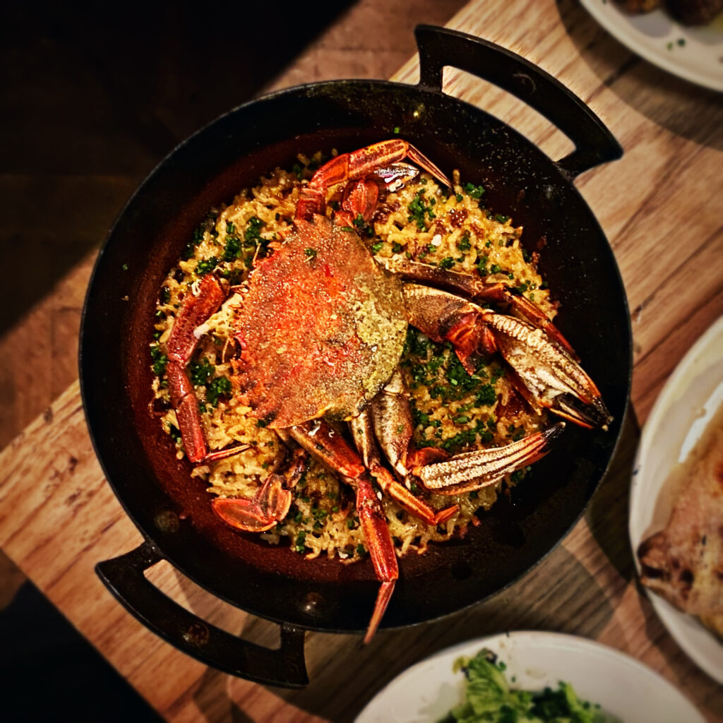 Brat restaurant, Londra - Velvet Crab Rice