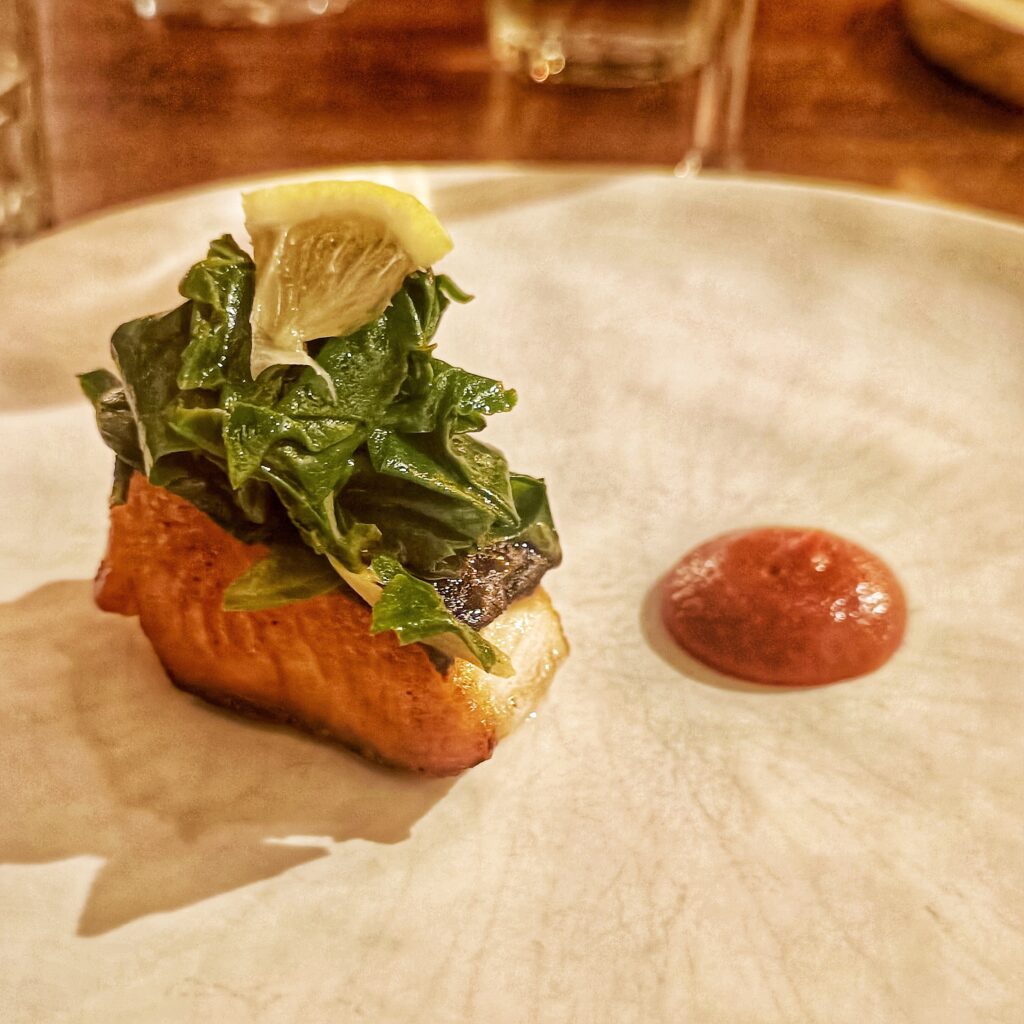 Old Friend Bistrot - Cagliari - Ricciola arrosto, bietola, limone, 'nduja