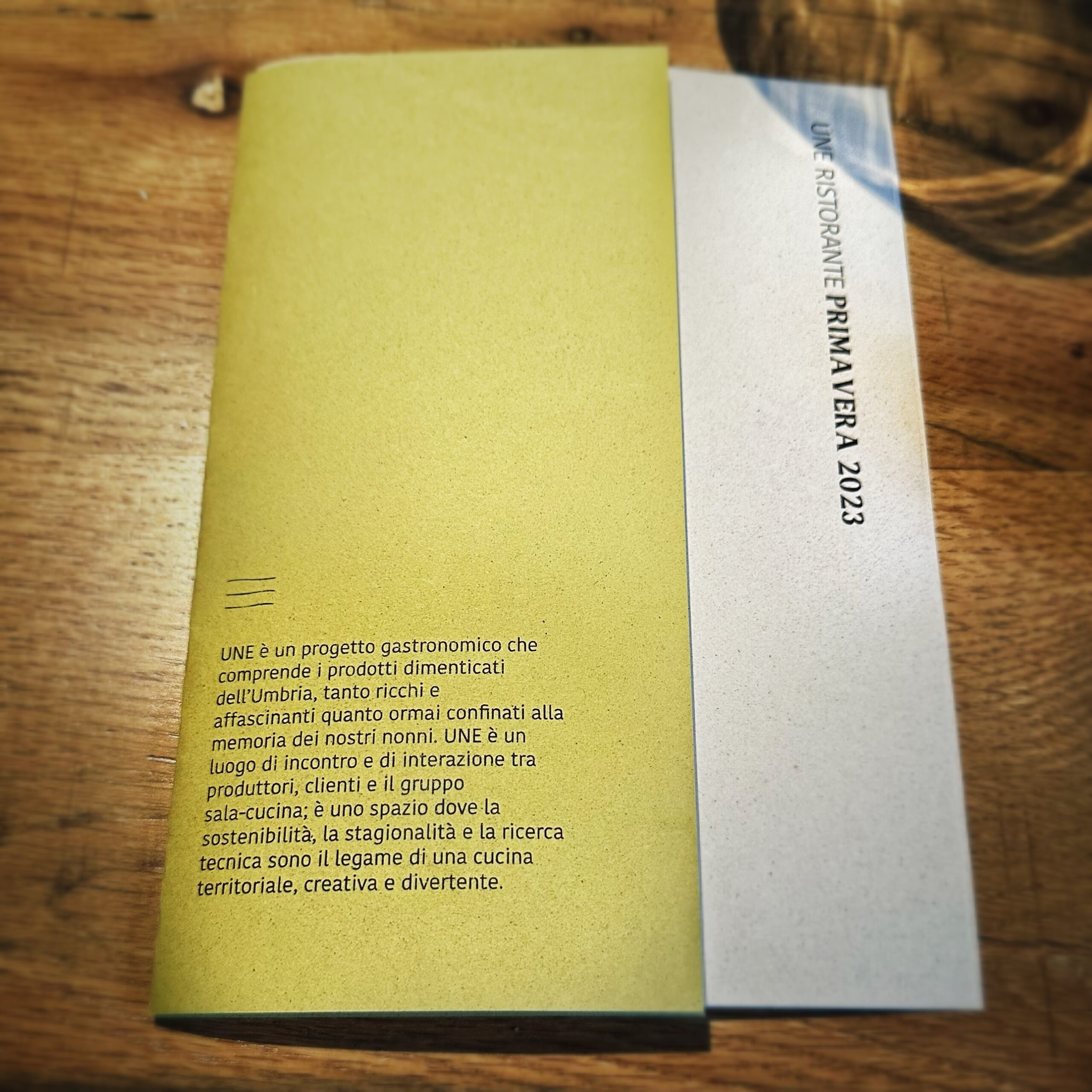 Une ristorante Capodacqua - Menù - Giulio Gigli - Enoplane.com