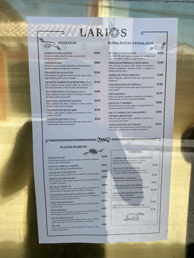 Hotel Plaza 79 - El Coco - Menù