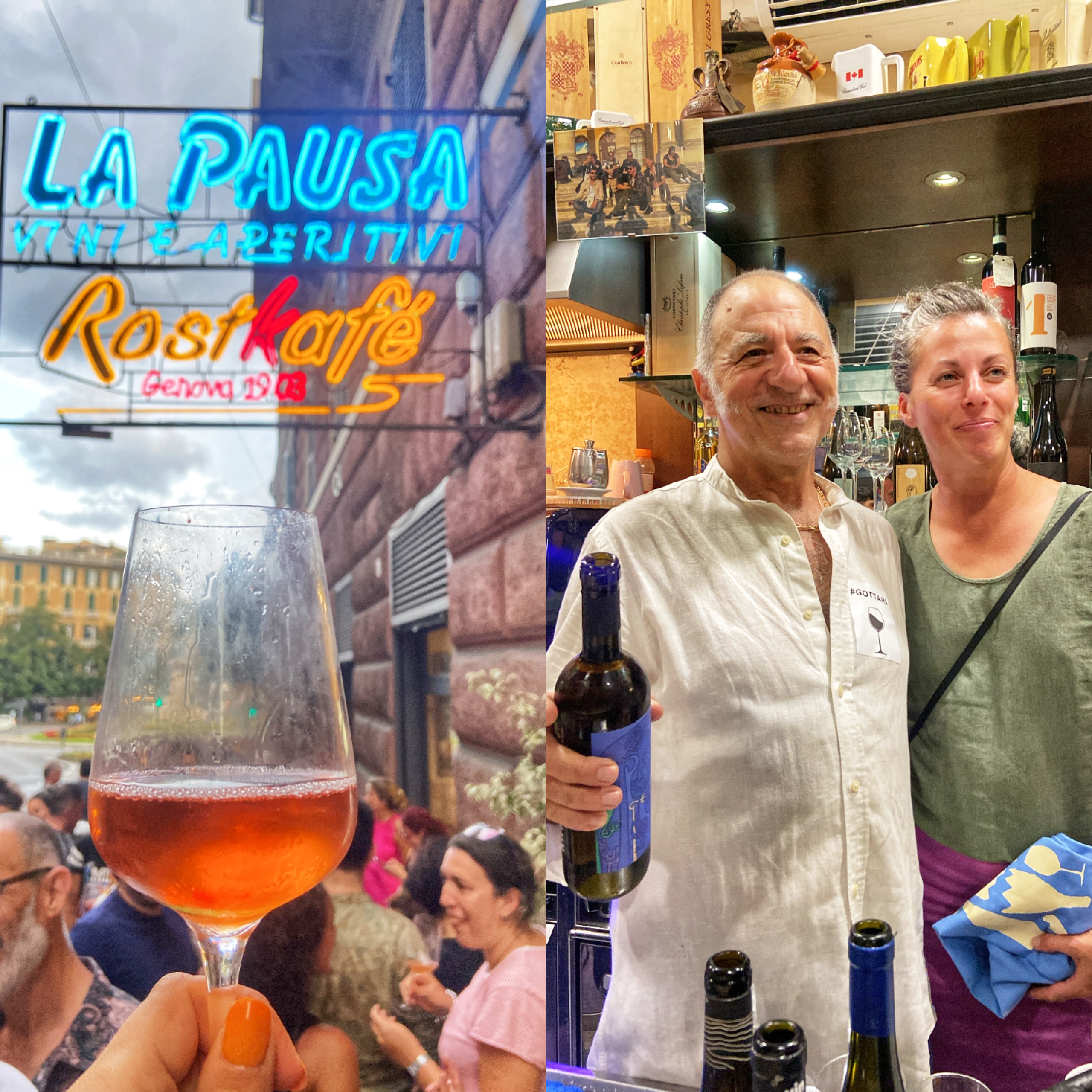 Bere vino naturale mangiando qualcosa di buono a Genova - Bar La Pausa - Enoplane.com