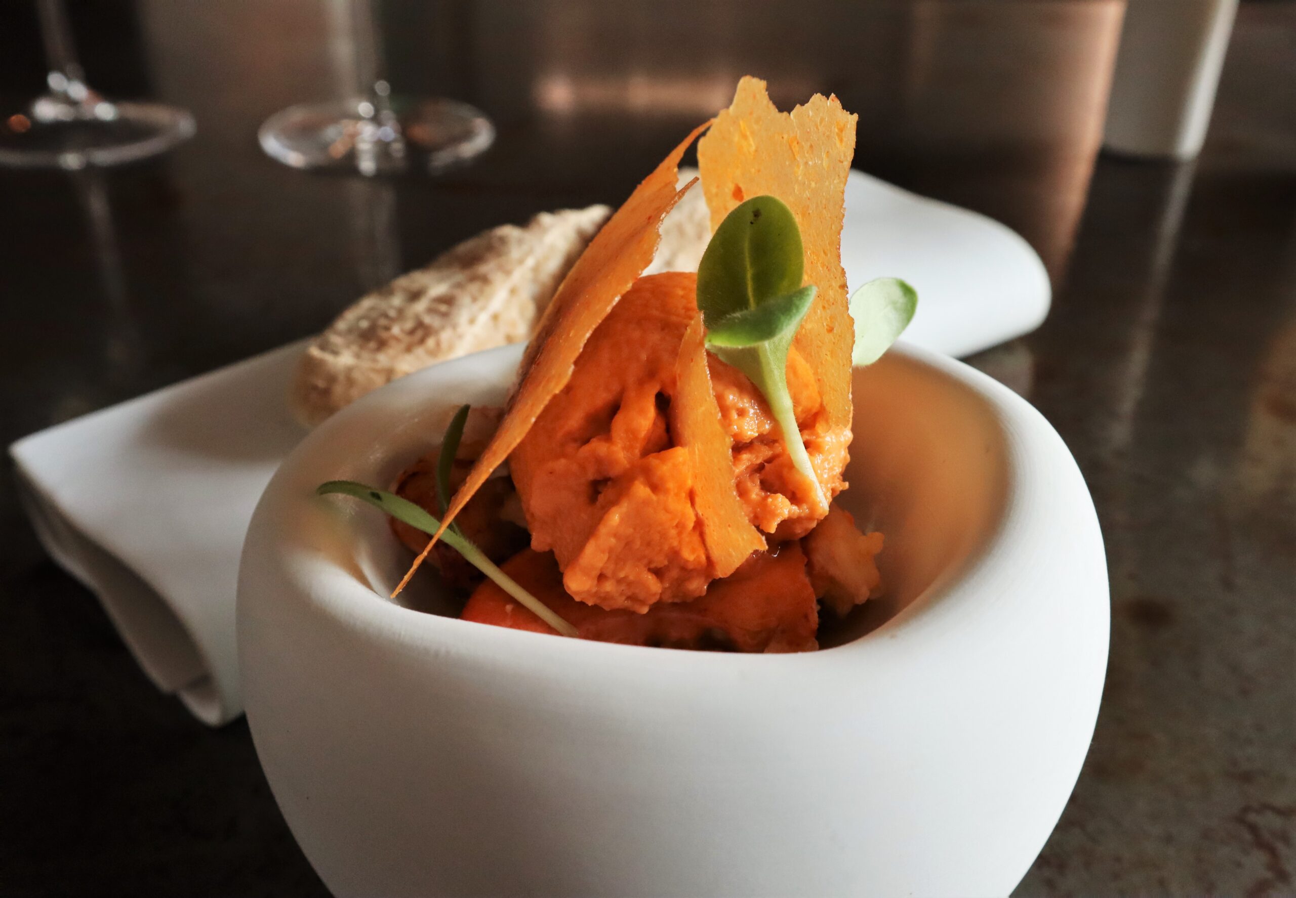 Musica da Tavola #13: SATRICVM ristorante (Le Ferriere - LT) - Fotografie dal menù PALUDE- Astice al vapore