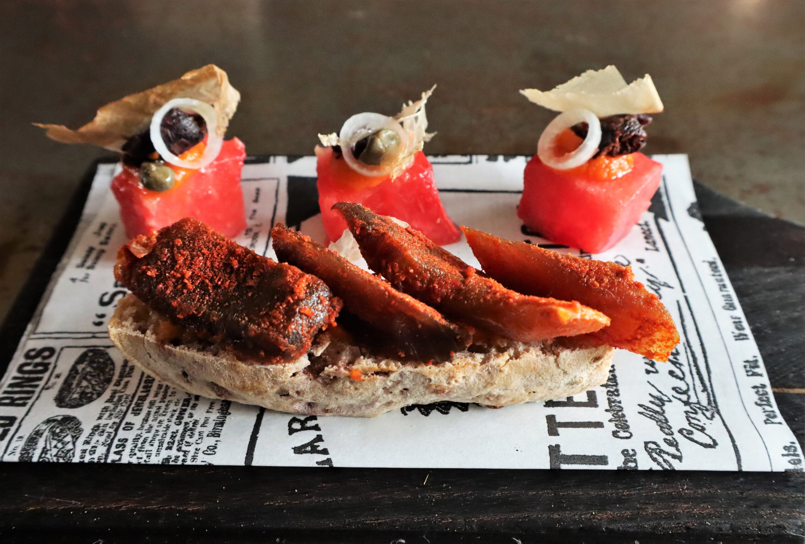 Musica da Tavola #13: SATRICVM ristorante (Le Ferriere - LT) - Fotografie dal menù PALUDE- Coppiette di tonno