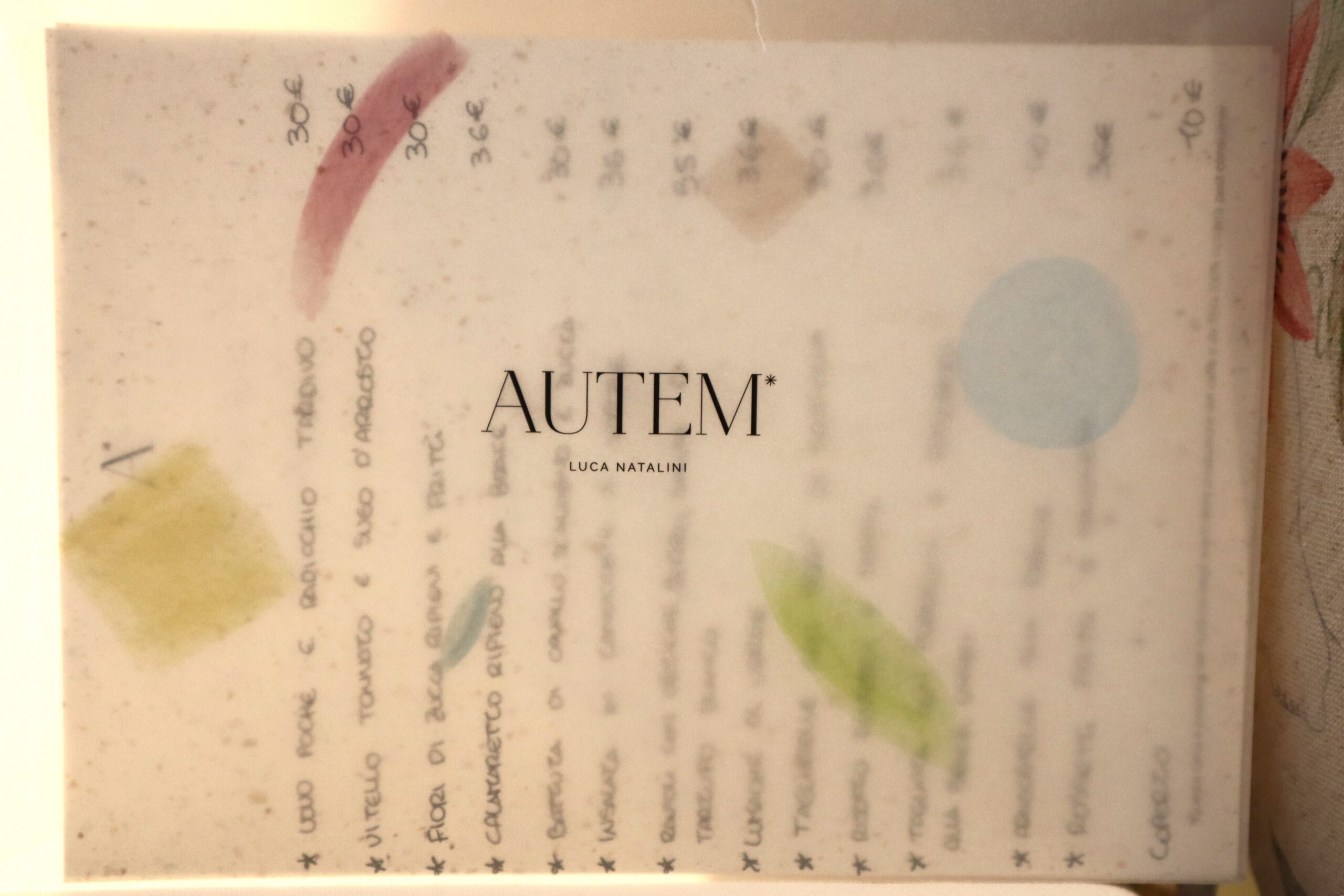 AUTEM (Milano - MI) - Fotografie dal menù CARTA BIANCA - Menù