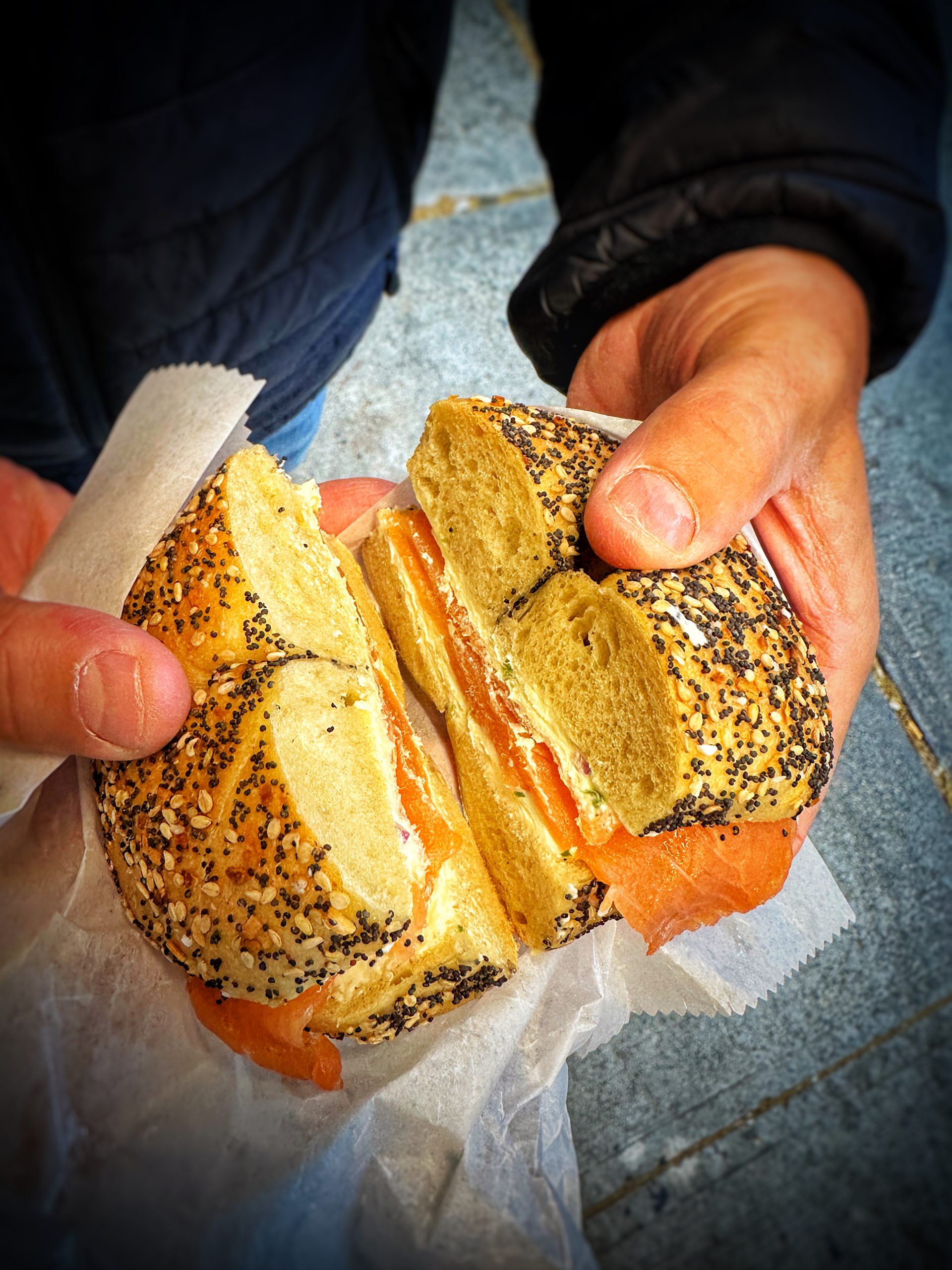 NEW YORK STREET FOOD #1: non GUIDA  su come muoversi nella "capitale americana" rischiando il come diabetico - Bagel