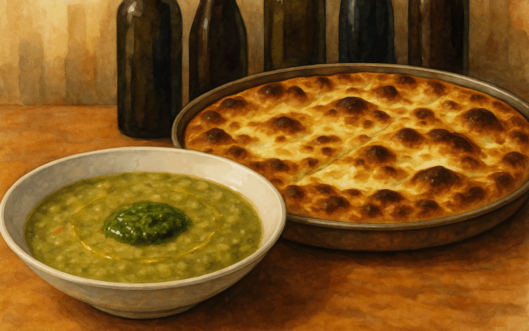 LIBERA USCITA #2 – Un minestrone alla genovese come si deve, la focaccia col formaggio di Recco, Magic vs Vino, manga e…