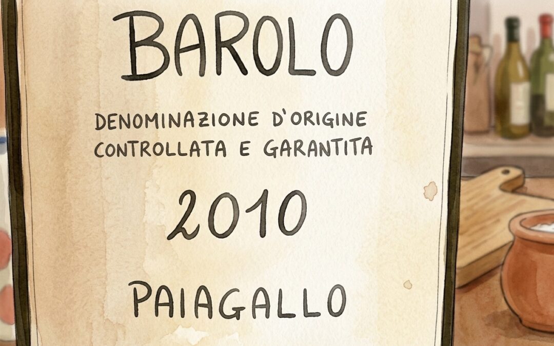 Barolo Paiagallo 2010 di Giovanni CANONICA: storia di una congiunzione astrale